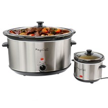 MegaChef 8 Quart Slow Cooker with Bouns Mini 0.6 Quart Warmer - £67.63 GBP