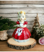 Vintage Christmas Angel Girl With Wings 4 Inch Ceramic Japan See Pictures - £10.61 GBP