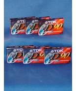 TDK Six Blank Cassettes D90 IECI / Type I High Output - Brand New - Stil... - £14.85 GBP