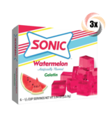 3x Packs Sonic Watermelon Flavor Gelatin | 6 Servings Per Pack | 3.94oz - $22.04 CAD