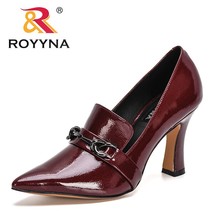 New Designers Dress Shoes Patent Leather High Heels Pointed Toe Pumps Women  Boa - £42.61 GBP