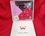 Vtg 70-80s Hanae Mori Japan Floral cotton Handkerchief scarfs Set X 3 Bo... - $87.12
