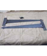 2 HUGE Strap T Hinges 24&quot; Tee Hand Forged Gate Barn Rustic Medieval Iron... - £58.57 GBP