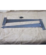 2 HUGE Strap T Hinges 24&quot; Tee Hand Forged Gate Barn Rustic Medieval Iron... - $102.77 CAD