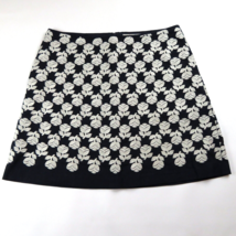 BODEN Navy Blue Lined embroidered floral Skirt Size 14R - £16.81 GBP
