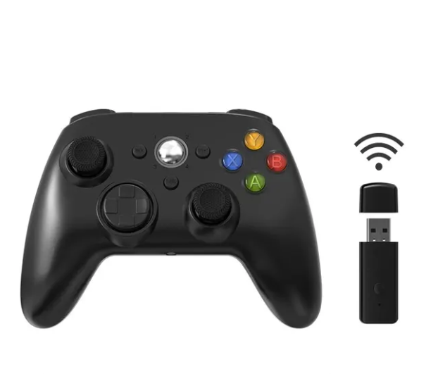 For Microsoft Xbox 360/360 Slim PC Wireless Controller with Dual-Vibration Turbo