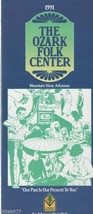 The Ozark Folk Center 1991 Special Events Mountain View Arkansas Brochure - $1.50