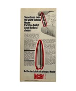 Nosler Bullets Print Ad Vintage 1980 Partition Ammo Beaverton OR Hunting - £7.50 GBP