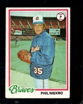 1978 Topps #10 Phil Niekro Vg Braves Hof *X101316 - £1.17 GBP