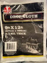 Tool Bench Brand 9FT X 12FT Plastic Drop Cloth *NEW/Unopened* ggg1 - $11.99