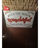 It&#39;s The Most Wonderful Time Of The Year Sign - £14.69 GBP