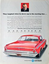 Chrysler Motors Corporation 300 2 Door Hardtop 1964 Vintage Print Ad - $10.88