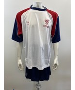 London United Men&#39;s 2 Piece Short Set Top &amp; Shorts Size XL Blue White Re... - $258.65 MXN