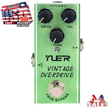 YUER Vintage Overdrive Electric Guitar Effects Pedal Mini True Bypass ✅ ... - $28.02