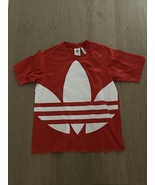 Used Unisex Adidas Red Shirt, Extra Small, tri foil, yeezy, XS - $377.92 MXN