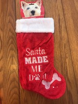 Christmas Stocking For Your Dog “Santa Made Me D* It ”Ships N 24h - £10.95 GBP