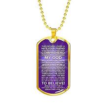 Express Your Love Gifts Jesus Died for You Galatians Necklace Stainless Steel or - £43.38 GBP