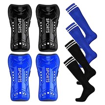 Shin Guards Soccer Football Shin Pads Protector Calf Protective Gear For 5-12 Ol - $30.99