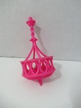 Barbie Mattel Dream house 2015 replacement pink chandelier light fixture - $10.29