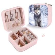 Leather Travel Jewelry Storage Box - Portable Jewelry Organizer - Hunter - $15.47