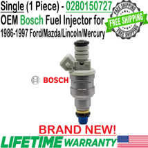 New Genuine Bosch x1 Fuel Injector For 1986-1997 MERCURY/FORD/LINCOLN 0280150727 - £77.52 GBP