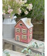 Traditional Pink Country Garden House Candle Holder - $703.83 MXN