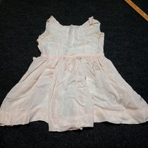 Vintage Girls Dress Light Pink Distressed 50s 60s Sleeveless - $10.33