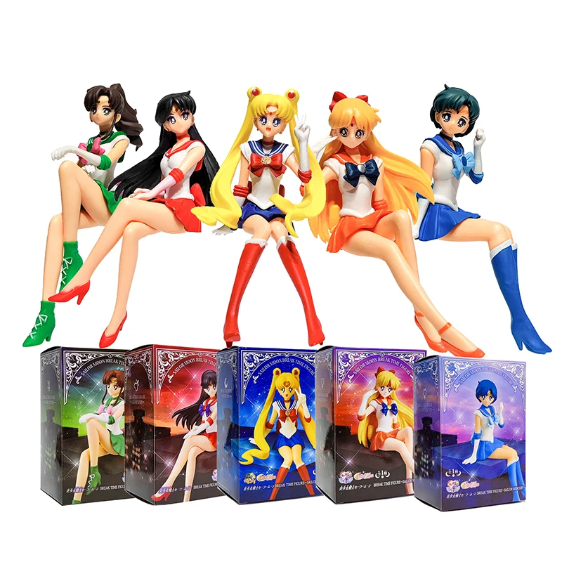 13.5cm Anime Sailor Moon Model Hino Rei Car Accessories Collection PVC Doll - £16.40 GBP+