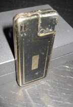 Vintage COLIBRI Luxury Line Black Gold Tone Engravable Gas Butane Torch ... - $24.99