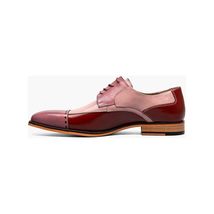 Stacy Adams Plaza Modified Cap Toe Oxford Shoes Leather Red Multi 25608-640 image 5
