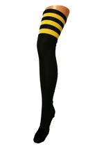 SPORTS ATHLETIC Cheerleader Thigh High Sock Tube Cotton Over Knee Long 3... - $8.87