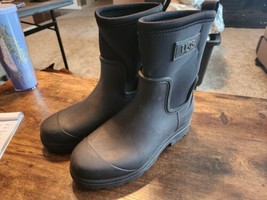 Women&#39;s Shoes UGG DROPLET MID Waterproof Slip On Rain Boots 1143813 BLAC... - $69.30