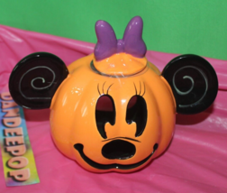 Disney Minnie Mouse Pumpkin Ceramic Candle Holder Luminaire Zrike Brands - €51,22 EUR