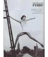 1995 Gianfranco Ferre New York Skyline Sexy Legs Vintage Fashion Print A... - £4.66 GBP