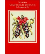 To My Dear Grandmother &amp; Grandfather - Thanksgiving Greeting Card - 11-1001 - $2.79