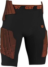 Wilson Men Football Girdle Gst 5-pad Compression Padded Shorts, Black, X... - £31.27 GBP