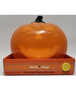 Spooky Village Animated Singing Pumpkin, 8.5 in - $716.91 MXN