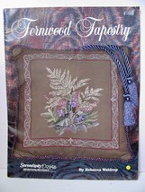 Vtg Fernwood Tapestry Wildflower Cross Stitch Pattern by Serendipity Des... - $5.99