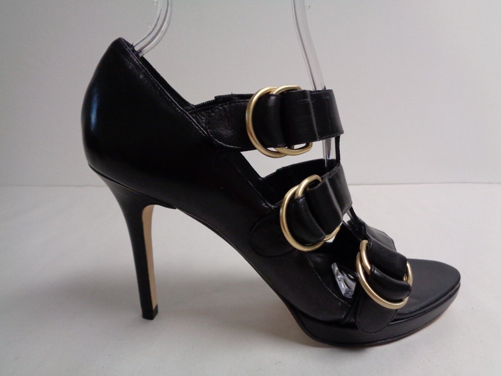 Primary image for Cole Haan Size 7.5 VERONICA OT PUMP Black Leather Heels Pumps New Womens Shoes