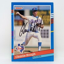 1991 Donruss #146 Charlie Hough SIGNED Card Texas Rangers Autograph - £2.30 GBP