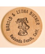 Vintage Redondo Beach California Wooden Nickel 1977 - $4.94