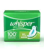 Whisper Ultra Clean Sanitary Pads (8 Count) XL | Free Shipping - $11.64 CAD