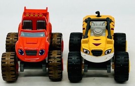Blaze and the Monster Machines Stripes Mud Racing Blaze Die Cast Truck Lot Of 2 - £18.24 GBP