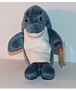 Ty Beanie Baby Echo 7in Plush Dolphin Waves Tag Stuffed Animal Retired 1996 - £10.46 GBP