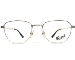 Persol Eyeglasses Frames 2447-V 518 Shiny Silver Square Full Rim 54-20-145 - $139.61