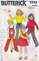 Vtg 1970&#39;s Child&#39;s Jumper, Jacket, Overalls, &amp; Pants Pattern 3370-b Size 6 Uncut - £9.59 GBP