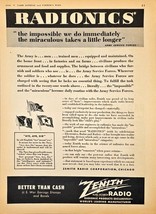 1943 ZENITH RADIO - RADIONICS - Buy War Bonds and Stamps -Vintage Print ... - €10,34 EUR