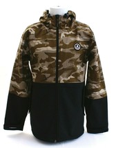 Neff Softshell Camouflage &amp; Black Zip Front Hooded Snow Jacket Men&#39;s NEW - £78.65 GBP