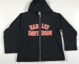 Harley-Davidson Hoodie Womens Small Black Full Zip Large Embroidery - $18.49