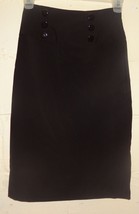 Black Pencil Skirt Size 9 I Z Byer California Ladies Straight Business - £14.87 GBP